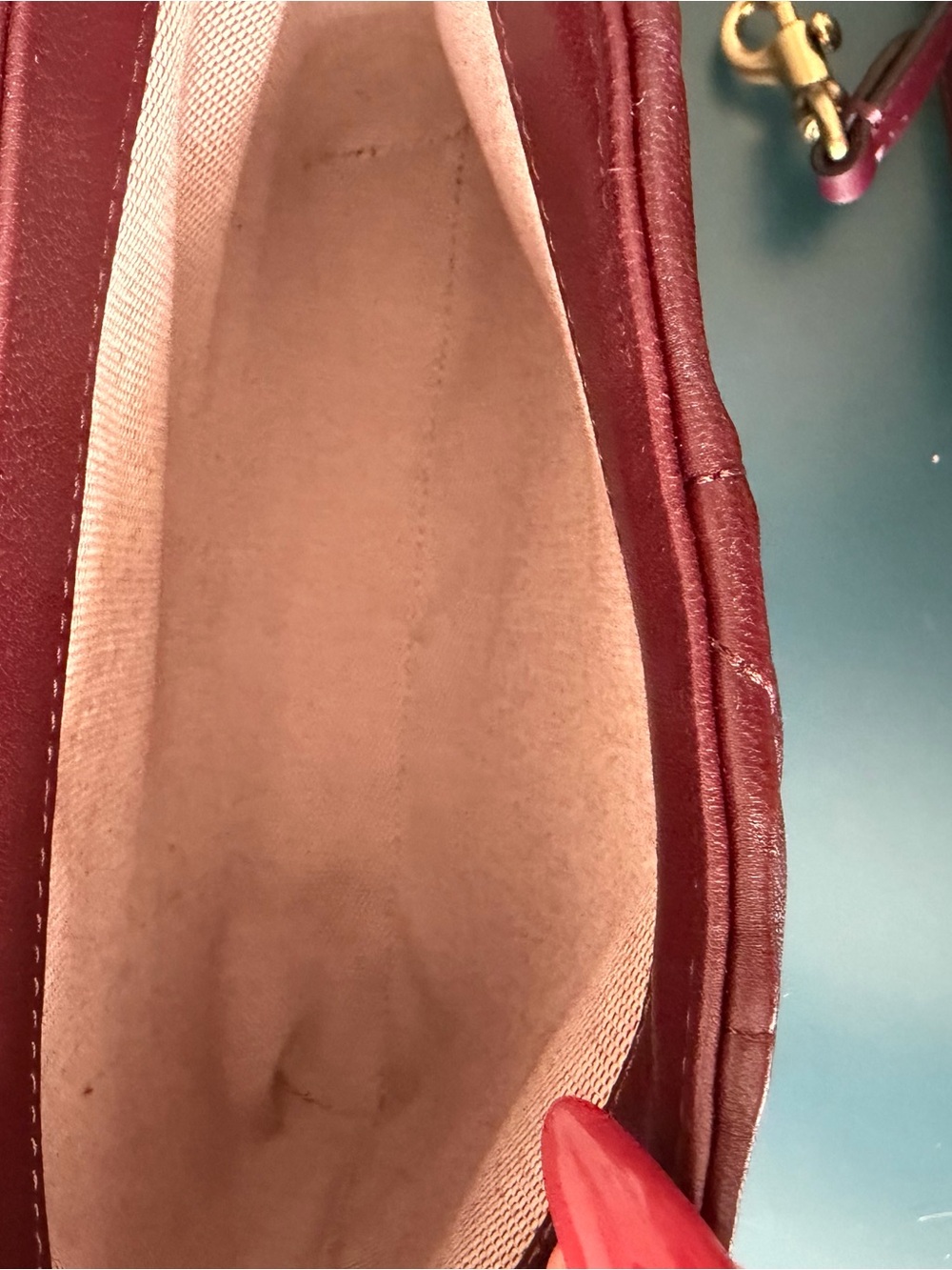 Coach Time Square Tabby in Merlot - Picture 12 of 15